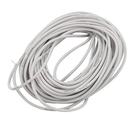 PRAV® 7 Meter 20AWG White Gauge Flexible Stranded Copper Cable Silicone Wire for RC