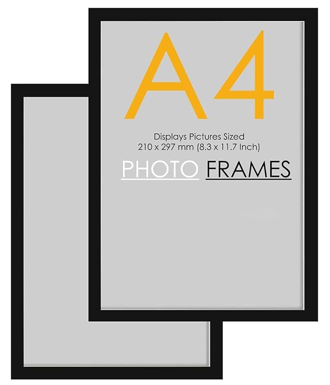 ashit A4 Size Photo Frame For Wall, Photo Frames for Home and Office decoration (Set of 2)