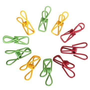 3NH® 10Pcs Metal Clothes Peg Laundry Washing Line Hanger Paper Photos Clip (Imported Item)10686