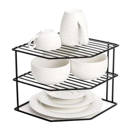 WonderStand 3-Tier GI Steel Corner Storage Rack: A Versatile Solution to Organize Kitchen Plate and Dishes