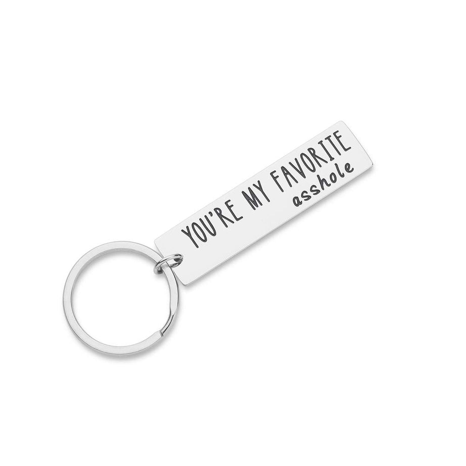 You’re My Favorite Keychain Husband Gifts for Boyfriend from Wife Girlfriend Wedding Birthday -Anniversary for Wife Her Him Wifey Hubby Funny Gifts