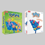 Funskool Games Topple, Strategy balancing and skill game, Stack 5 in a row, For Kids & Family, 2 - 4 players, Ages 6 and above