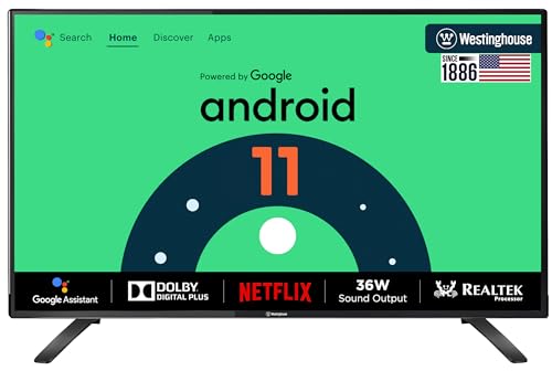 Westinghouse 106 cm (43 inches) W2 Series Full HD Certified Android LED TV WH43FX71 (Black)