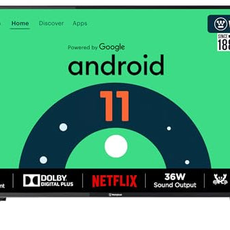 Westinghouse 80 cm (32 inches) W2 Series HD Ready Certified Android LED TV WH32HX41 (Black)