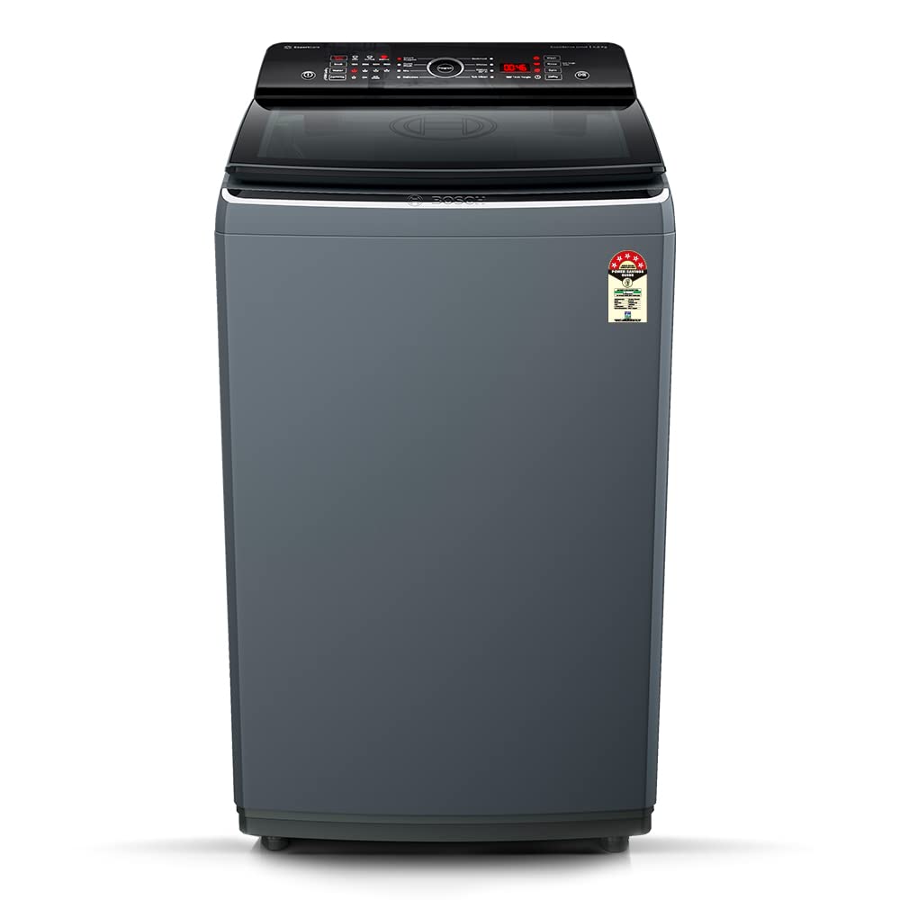 Bosch 6.5 Kg 5 Star Fully-Automatic Top Loading Washing Machine (WOE651D0IN, Dark Grey, Expert Care)