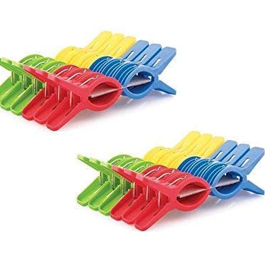 Rockfield Plastic Heavy Quality Cloth Hanging Clips Set of 24 Pieces (2 Dozen)(24 Pcs)