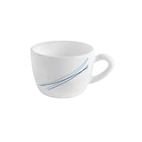 Cello Dazzle Queen Cup & Saucer 130 ml | Home and Kitchen Decor Items | Cups, Mugs and Saucer for Kitchen | Coffee Cup and Saucer Set | 6 Units | Cool Lines, White