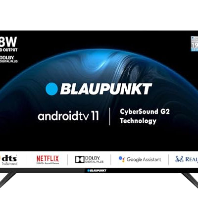 Blaupunkt 101 cm (40 inches) Cyber Sound G2 Series Full HD LED Google TV 40CSG7112 (Black)