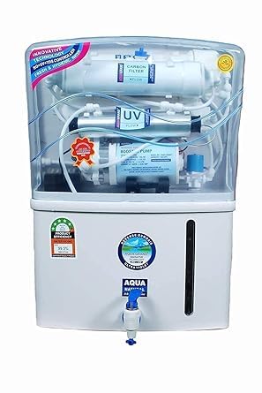 Aqua Grand RO+UV+UF with TDS Advance Technology Electric Water Purifier with Metallic Sheet for Home - 12 liters