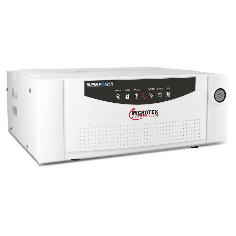 Microtek Super Power 1200 Pure Sinewave 1100VA/12V Inverter, Support 1 Battery with 2 Year Warranty for Home, Office & Shops