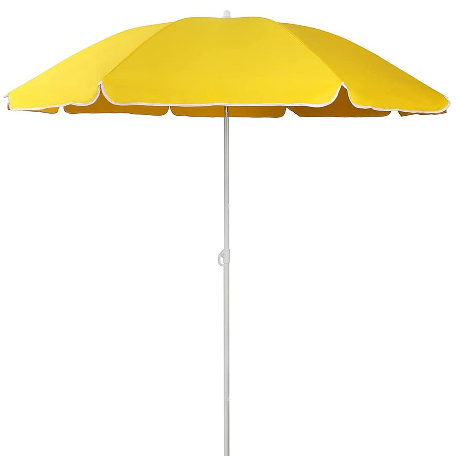 RAINPOPSON Garden Umbrella 7 feet Heavy Duty Garden Umbrella (42in) Patio Big Size Garden Outdoor Umbrella for Rain & Sun Protection (Yellow) (42 in)