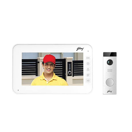 Godrej Security Solutions Seethru VDP RE7 Lite White Video Door Phone with Free Installation