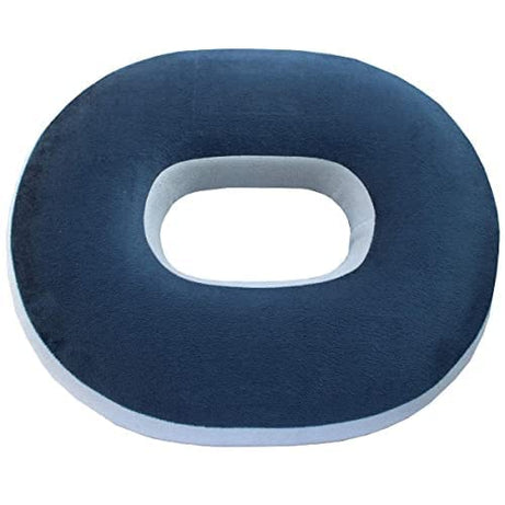 Eder Care Orthopaedic Foam Donut Ring Pillow Coccyx Seat Cushion for Piles Haemorrhoid Coccyx Sciatica Tailbone Back Pain Fistula Prostate Post Natal Pain Relief Chair, Blue