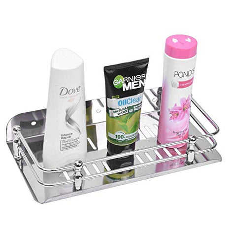 Planet Stainless Steel Multi Purpose Bathroom/Shelf/Rack/Kitchen Shelf/Bathroom Accessories (9 Inches) Wall Mount