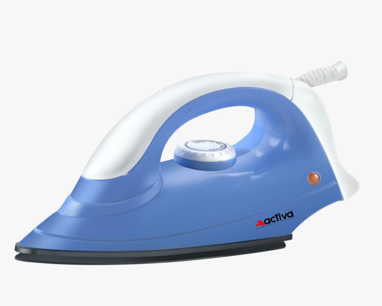 ACTIVA Plastic Coral 900 Watts Light Weight Dry Iron Blue & White Come With 1+1 Year Warranty (Coral_Dry Iron)