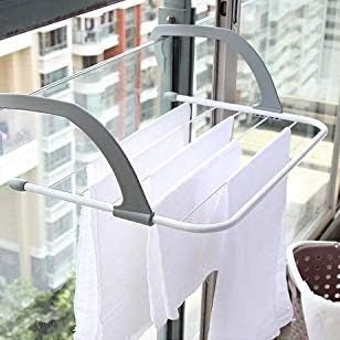 VEDVIKA ENTERPRISE Stainless steel + Plastic adjustable Indoor/Outdoor Easy Folding Clothes Drying Racks Stand, Clothes/Towel Shelf Stand Balcony Window Laundry Hanger Clothing Dryer Stand(white)