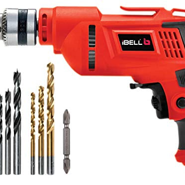 IBELL Electric Drill ED06-91, 400W, Copper Armature, 2800 RPM, Chuck 10 mm Forward/Reverse for Wood & Metal Work with Variable Speed Control