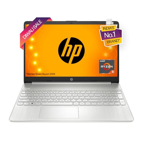 HP Laptop 15s, AMD Ryzen 5 5500U, 15.6-inch (39.6 cm), FHD, 16GB DDR4, 512GB SSD, AMD Radeon Graphics, 720p HD Camera, Backlit KB, Thin & Light (Win 11, MSO 2021, Silver, 1.69 kg), eq2182AU