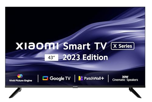 Mi 108 cm (43 inches) X Series 4K Ultra HD Smart Google TV L43M8-A2IN (Black)