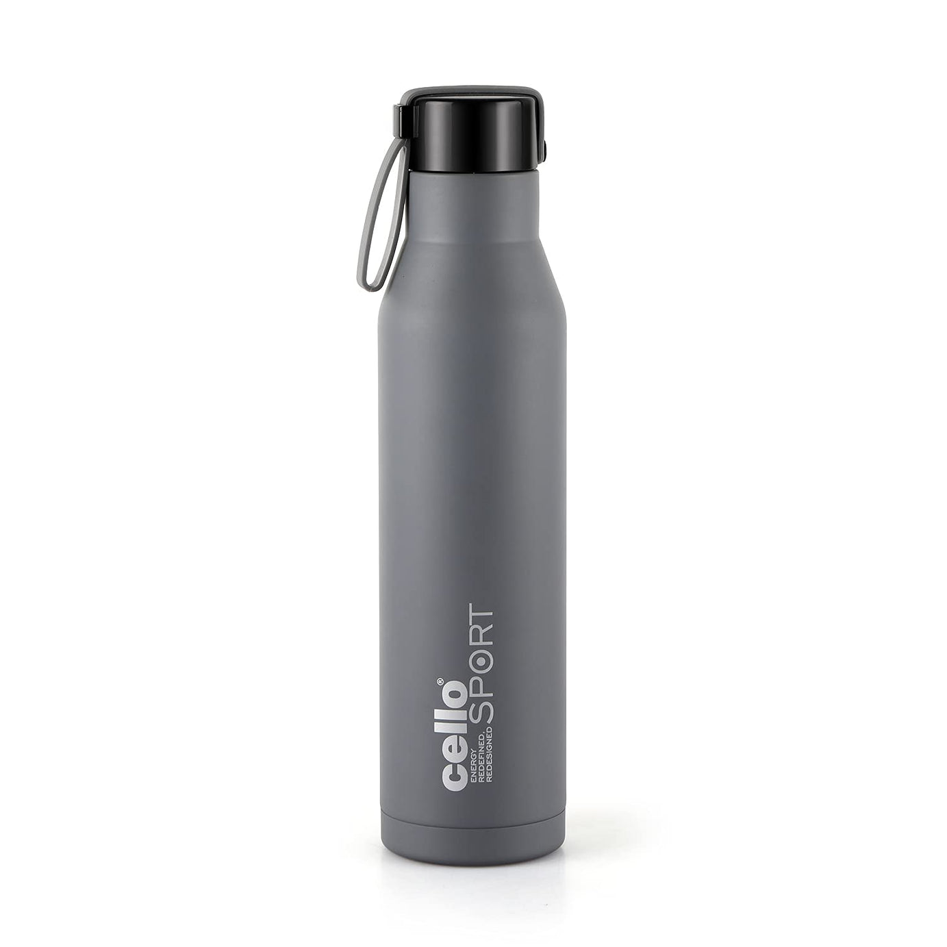 Cello Maestro Thermosteel Flask, 1 Litre, Grey | 24 Hours Hot & Cold Stainless Steel Bottle | Leak Proof & Screw Top Lid | Ideal for Office, Gym, Home, Kitchen, Hiking, Trekking, Travel Bottle