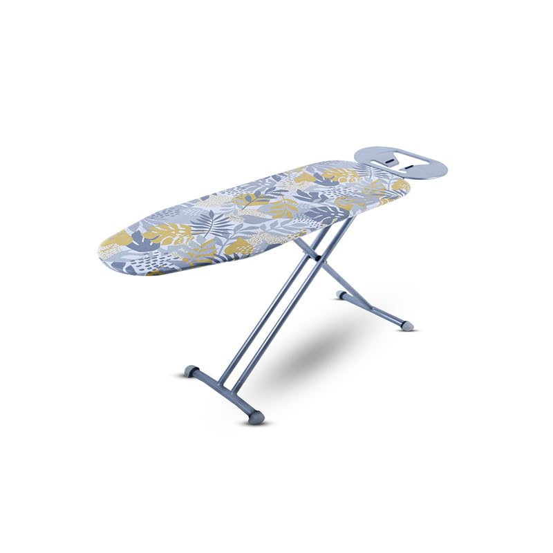 Peng Essentials Berlin Iron Table for Ironing Clothes - Floral, Surface (97 x 34cm) | Anti-Slip Feet, Heat-Resistant, Sturdy 3-Leg Design, Iron Rest with Silicon Stopper | Space-Saving Ironing Board