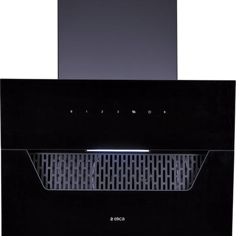 Elica 60 cm 1350 m3/hr Filterless Autoclean Angular Kitchen Chimney with 15 Years Warranty (EFL 207 HAC LTW VMS 60, Touch + Motion Sensor Control, Black)