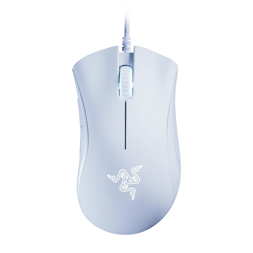 Razer DeathAdder Essential White Edition - 6400 DPI Ergonomic Wired Gaming Mouse - RZ01-03850200-R3M1