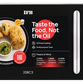 IFB 25 L Convection Microwave Oven (25BC3, Black, Oil Free Cooking, With Starter Kit)