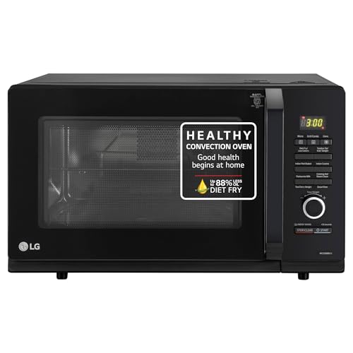 LG 32 L Convection Healthy Microwave Oven (MC3286BLU, Black, Diet Fry & Motorized Rotisserie)