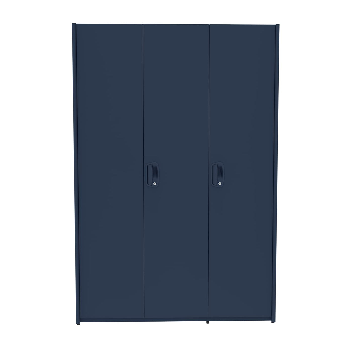 GODREJ INTERIO Neolite 3-Door Steel Almirah (Denim Blue) (1 Locker, 7 Shelves) 1-Year Warranty, 5 Shelves, 1 Locker