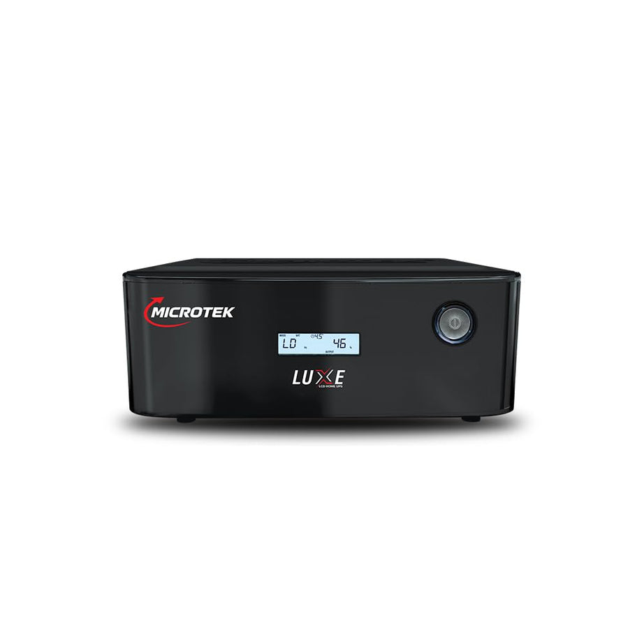 Microtek Luxe 1400 Pure Sine Wave 1100VA/12V Inverter, Support 1 Battery with 2 Year Warranty for Home, Office & Shops