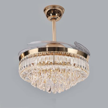 TS ENTERPRISES Gracy Smart Chandelier fan with alexa/google home competiblity, BLDC Motor, Summer winter mode, Dimmable LED Light, Remote & Mobile App Control (T8335, 65cm X 108cm)