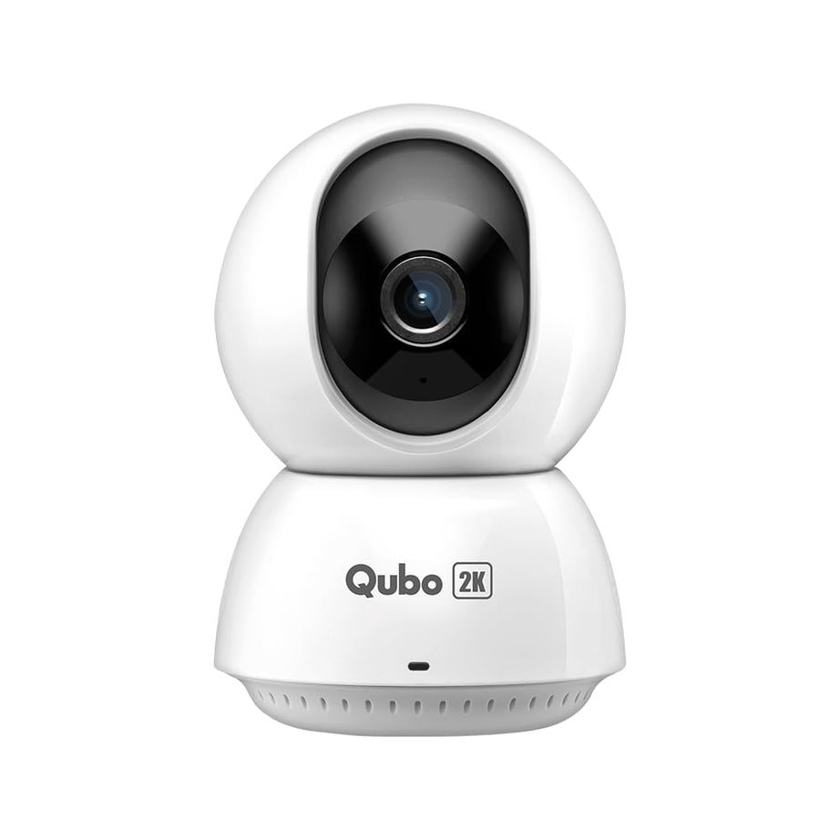 Qubo Smart 360 Ultra 2K 4MP 1296p WiFi CCTV Security Camera for Home from Hero Group | Mobile App | Two Way Talk | Night Vision | Cloud & SD Card Recording | Made in India | Alexa & OK Google |