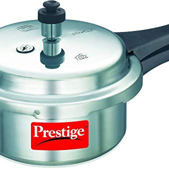 Prestige Popular Virgin Aluminium Outer Lid Pressure Cooker, 2 L (Silver)