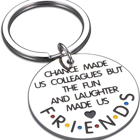 Keychain Colleague Gifts for Birthday Christmas Friends TV Show Appreciation Gift for Women Men Boss Friends Retirement Gift for Friends Female Male