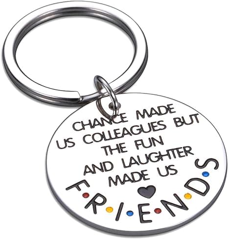 Keychain Colleague Gifts for Birthday Christmas Friends TV Show Appreciation Gift for Women Men Boss Friends Retirement Gift for Friends Female Male