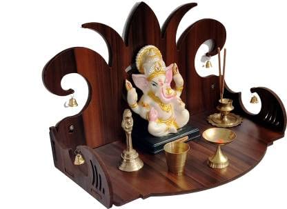 Floriya Premium Wooden Temple for Home, Office, Decor_23