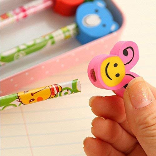 PARTEET Cartoon Printed Pencils with Eraser for Kids (Pack of 24)