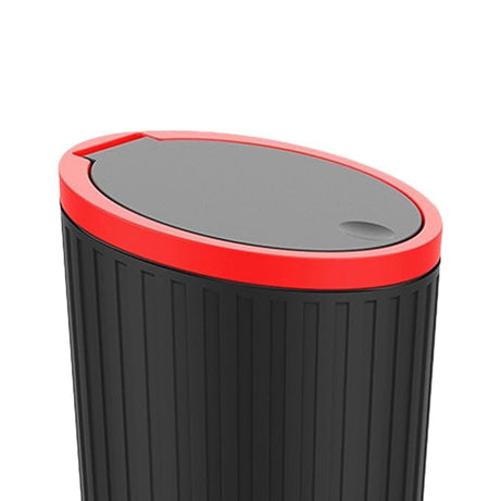 waqif Mini Car Trash Can Portable Dustbin with Lid Automobile Garbage Bin Holder Case, Desktop Mini Trash Bin Office Desktop Paper Bin Plastic Desk Trash Can with Lid