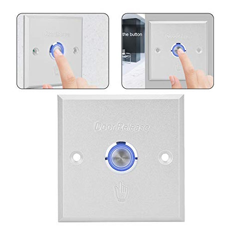 Set of 2 Anti-Theft Door Release Button, Door Switch, Durable Hotel for Interior Doors School Apartment Access Control System Home Office Security System Home Safetyc