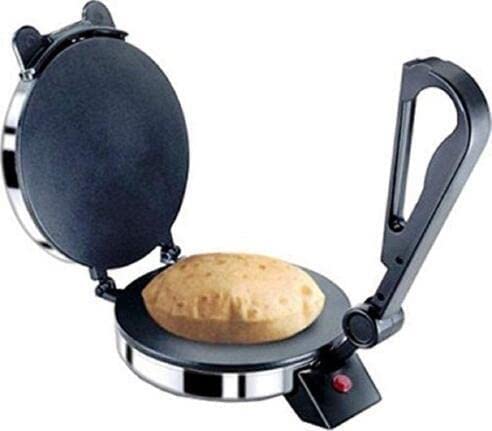 BAJAJ VACCO Go-Ezzee Chapati/Roti/Khakhra Maker C-02 Wattage 900, Stainless Steel, Black, 900w