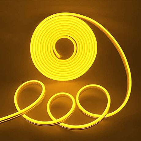 Lexton Led Neon Flexible Strip Light | with Adapter | Yellow |Neon Rope Light|for Indoor & Outdoor Decorations