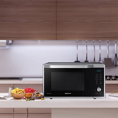 Samsung 32L, Slim Fry, Convection Microwave Oven with Tandoor and Curd making(MC32A7035CT/TL, Stainless Steel, 10 Yr warranty)