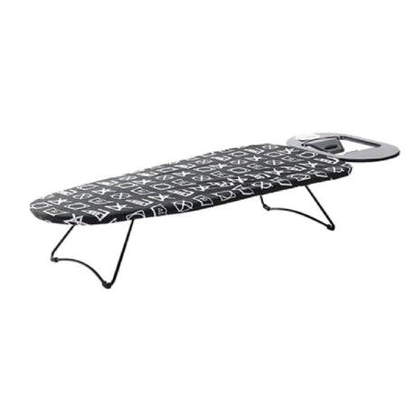 Peng Essentials Zurich Tabletop Ironing Board with Iron Rest- Black,73x34 cm Surface - Wall Mountable, Iron Rest with Silicon Pad, Heat-Resistant & Space-Saving Iron Table for Ironing Clothes