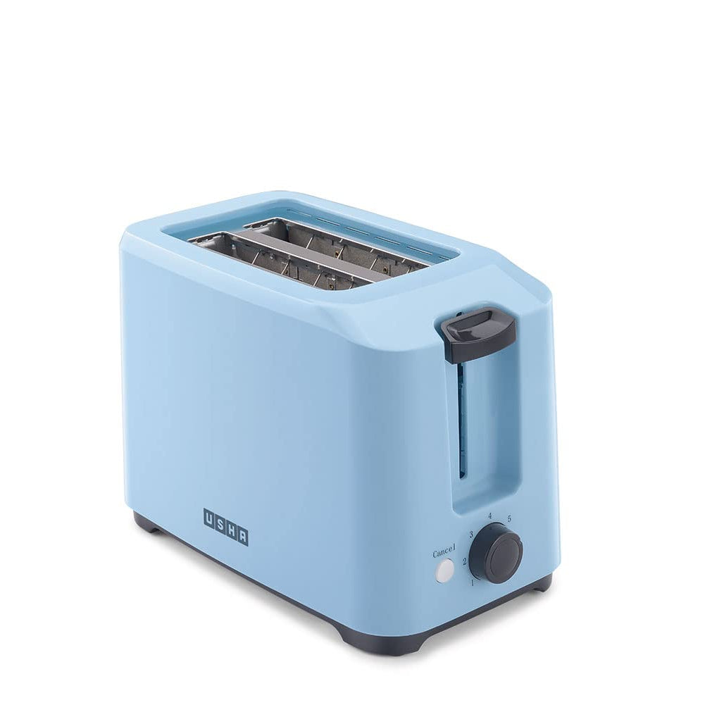 Usha 3720 700-Watt 2-Slice Pop-Up Toaster (Blue) - 700 Watts