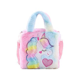 ADISA Unicorn Toddler Bag Princess Cute Crossbody School Bags Gift for Girls (Pink)