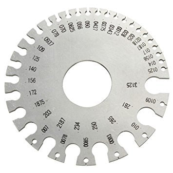 Tools.Shop Wire Gauge Measuring Tool Standard SWG 1-36 Round