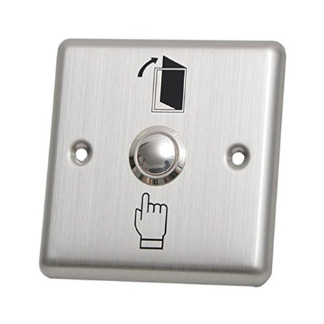 Meadawgs® Anit-Rust Strong Metal Door Exit Push Button Switch Plate for Home Office Access Control System