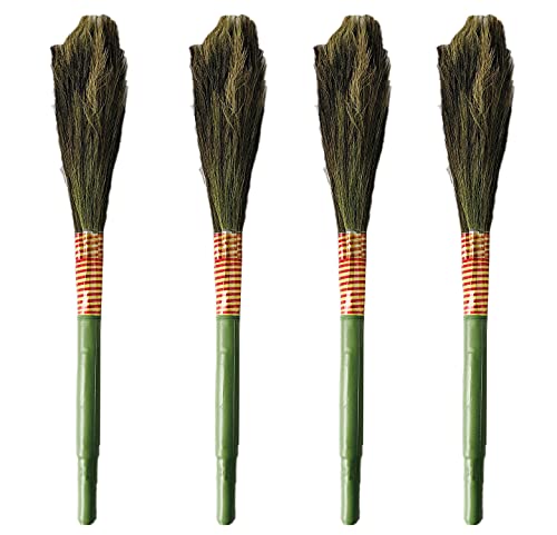 TARUN GRAMUDYOG Broom (No dust Broom) Effective Easy Floor Cleaning Broom Mop for Home Office & Street (Long Handle)| Phool jhadu Broom (Eco Friendly,Plastic Handle) Set of 4 Piece