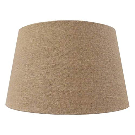 Indian antique space jute burlap lampshade brown (11" x 12" x 8") for table and floor lamps